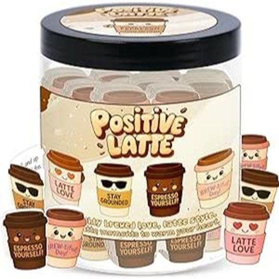 Positive Latte Jar with Affirmation Cards Gift