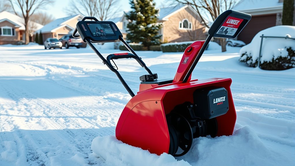 powerful cordless snow blower