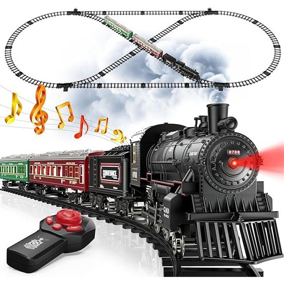 Hot Bee Remote Control Train Set with Lights and Smoke
