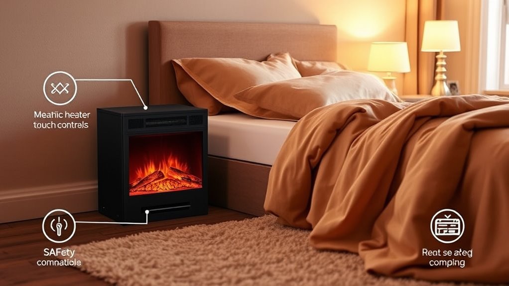 safe efficient bedroom heater