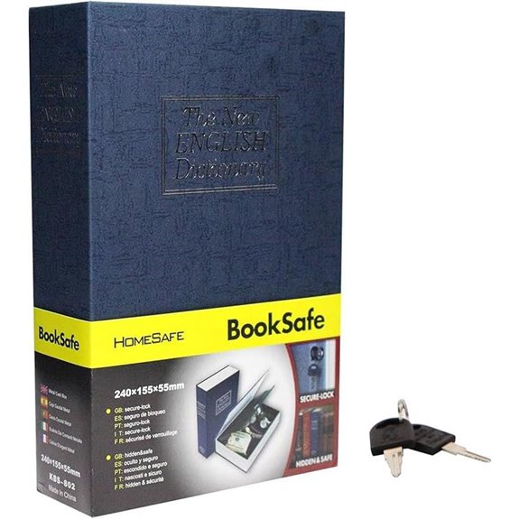SEPOX Diversion Safe Book Box with Key