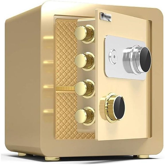 Black Steel Alloy Safe Box for Home and Office