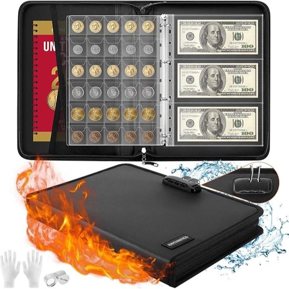 Coin Collection Book with Lock and Holders