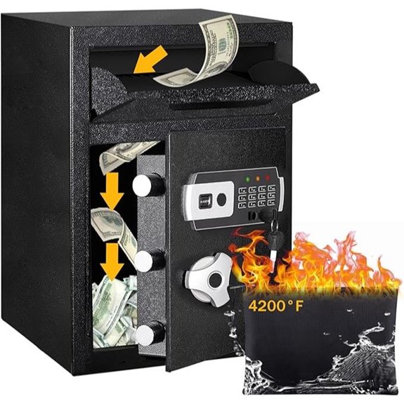 Fireproof Deposit Safe with Digital Lock