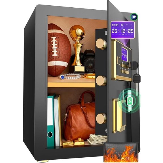 Anti-Theft Digital Safe with Fireproof Waterproof Bag