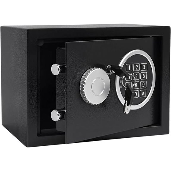Steel Digital Safe Box with Emergency Keys