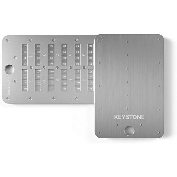 Keystone Crypto Steel Capsule Wallet for Seed Storage