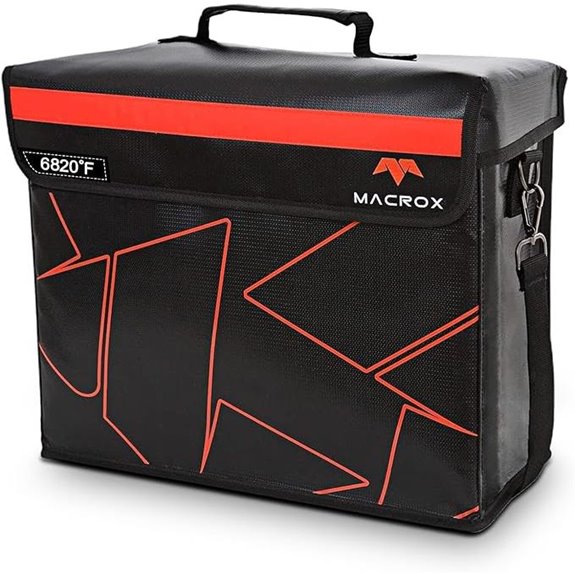 Fireproof Waterproof Document Bag with Lock