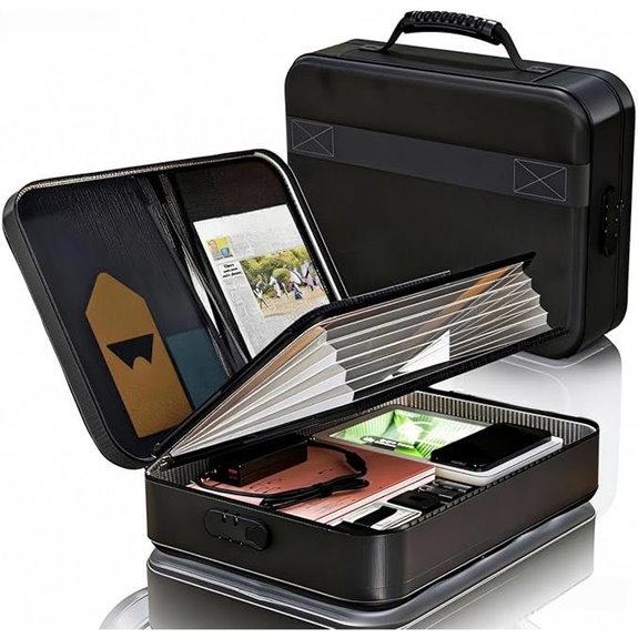 Fireproof Waterproof Document Box with Lock