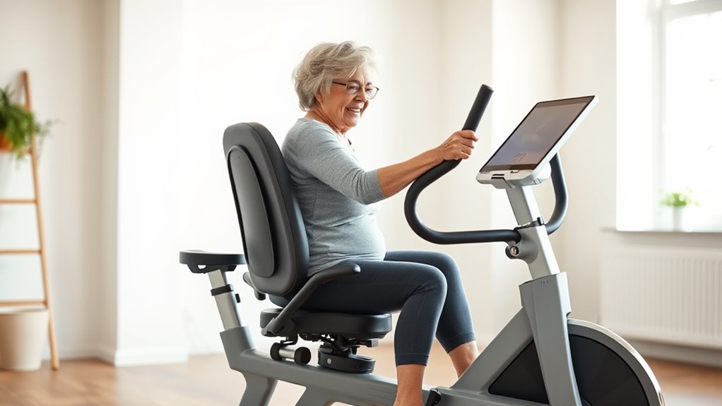 senior friendly exercise bike features