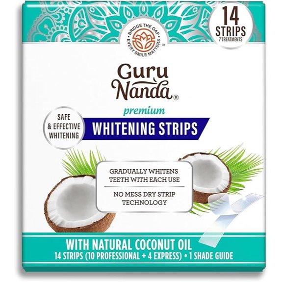 GuruNanda Teeth Whitening Strips - 7-Day Bright Smile Treatment