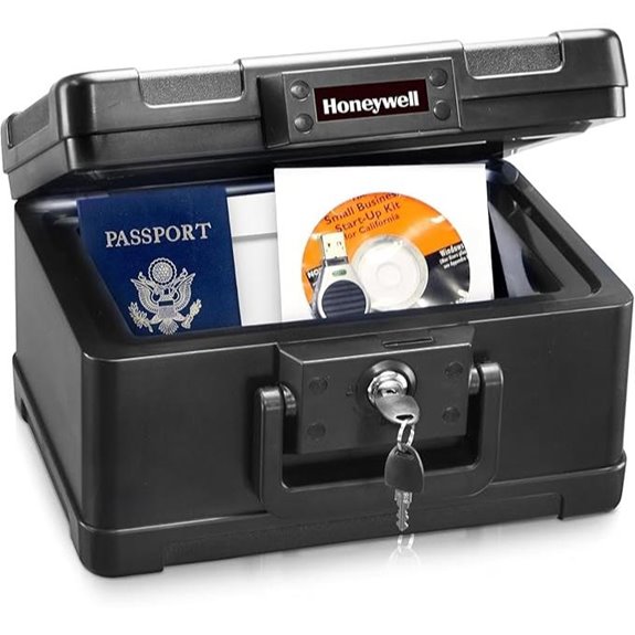 Honeywell Fireproof Small Safe Box with Key Lock