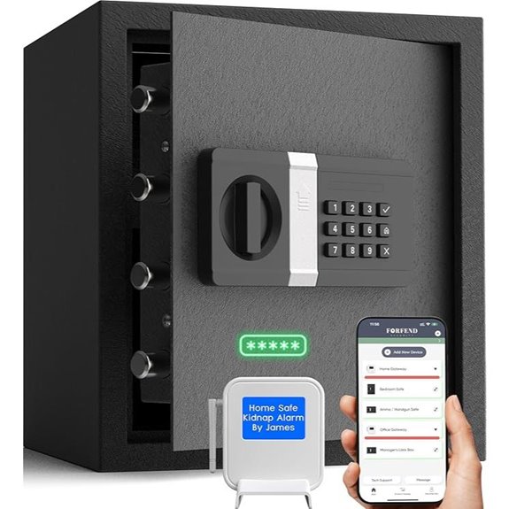 FORFEND Smart Home Safe with App Lock & Alarm