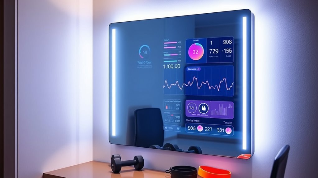 smart mirror fitness features
