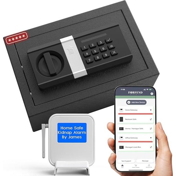 FORFEND Smart Money Safe with Alarm and Voice Control