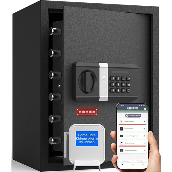 FORFEND Smart Money Safe with Alarm and Voice Control