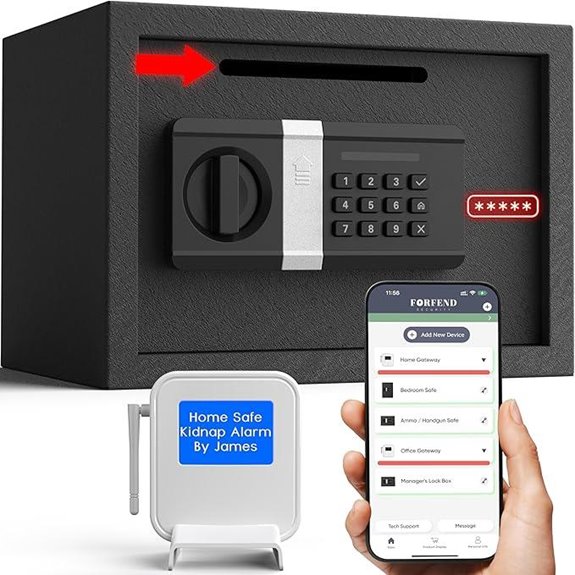FORFEND Smart Money Safe with Alarm and Voice Control