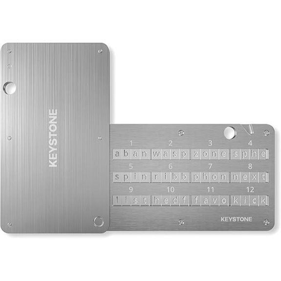 Keystone Crypto Steel Capsule for Seed Storage