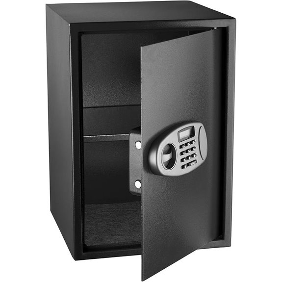 AdirOffice Digital Safe with Lock Steel 2.32 Cu Ft