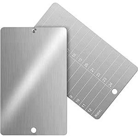 Steel Crypto Seed Phrase Storage (2 Plates & Seals)