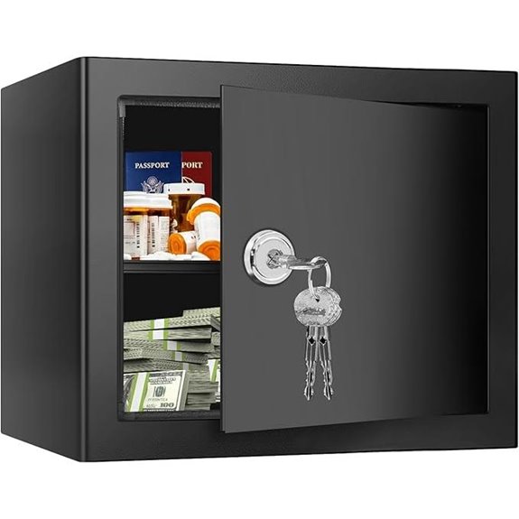 1.7 Cu Ft Steel Security Safe with Key Lock