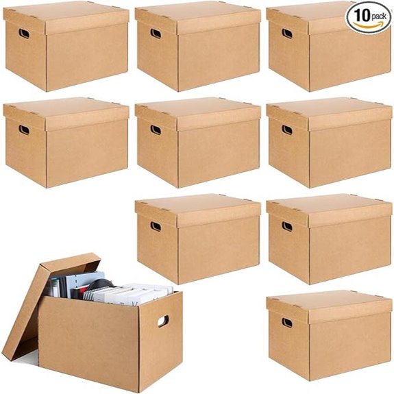 10 Pcs Acid-Free Archival Storage Boxes