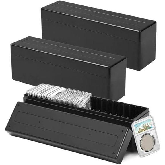 3 Pack Coin Slab Storage Boxes for Collectors