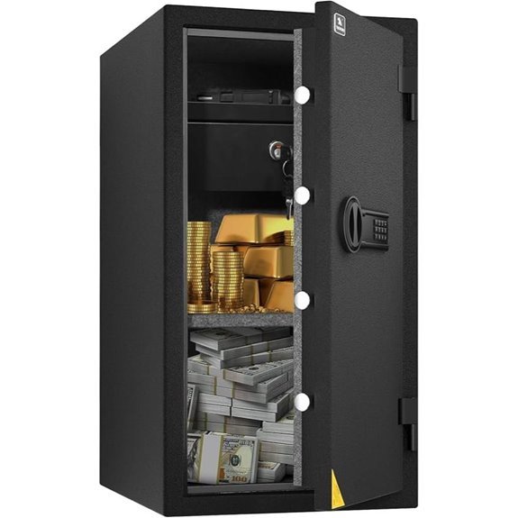 TIGERKING Fireproof Safe Box with Drawer 3.47 Cu Ft