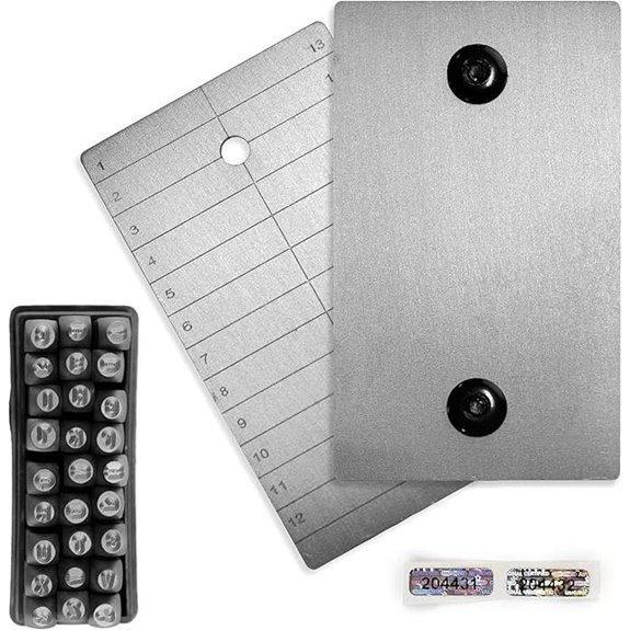 ColdTi Titanium Bitcoin Seed Plates with Punch Set