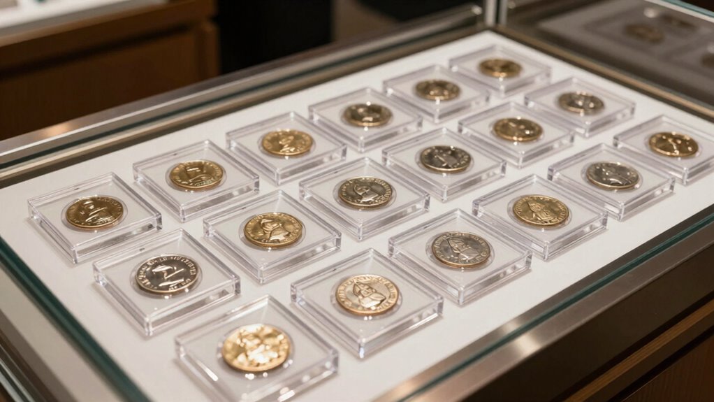 top acrylic coin display cases