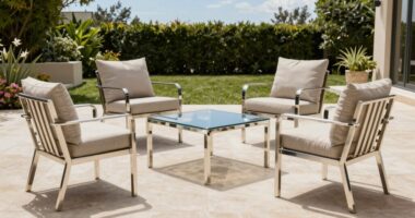 top aluminum patio sets