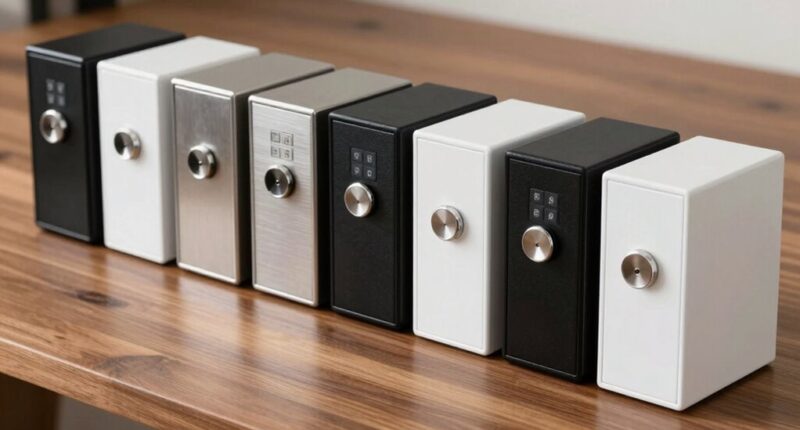 top desk safe lock boxes