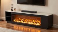 top electric fireplace stands