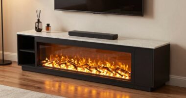 top electric fireplace stands