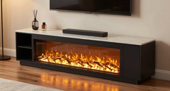 top electric fireplace stands