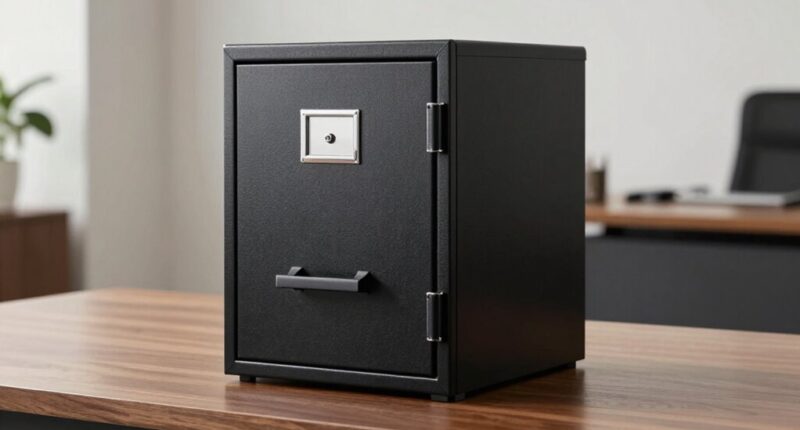 top fireproof lockable safes
