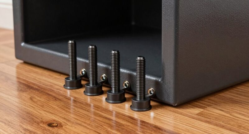 top heavy safe bolting kits