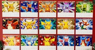 top holiday pok mon card calendars