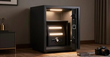 top interior motion activated safes