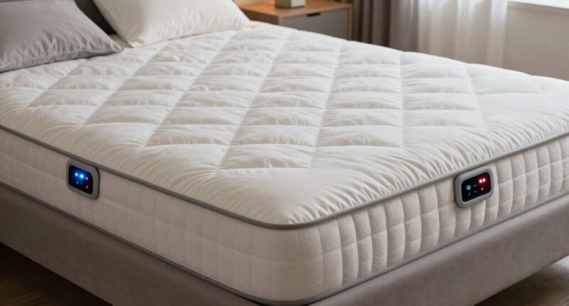 top king heated mattress pads