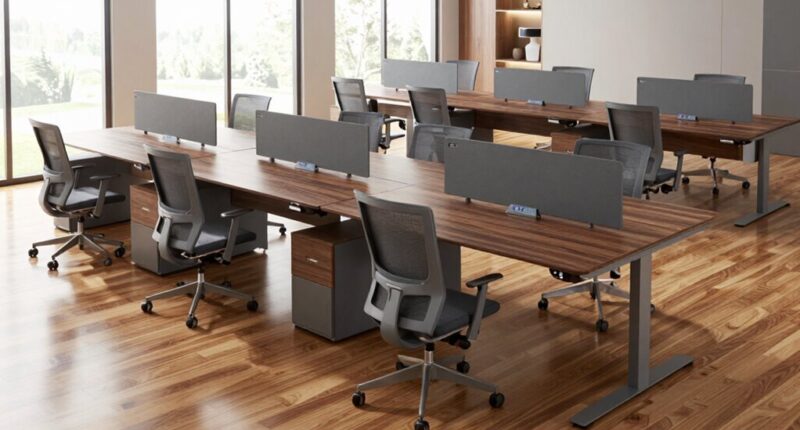 top l shaped standing desks