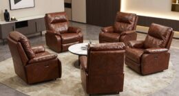 top leather recliners with usb