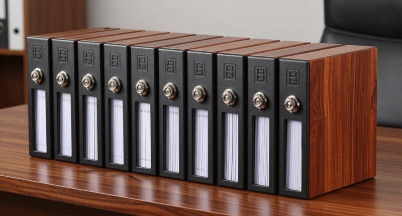 top lockable document organizers