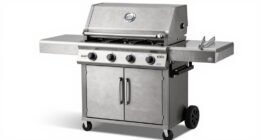 top stainless steel four burner grills