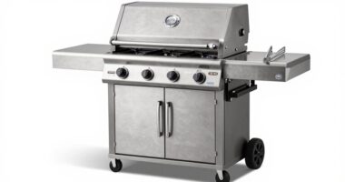 top stainless steel four burner grills