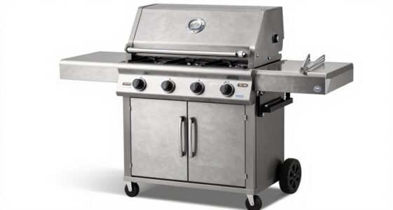 top stainless steel four burner grills