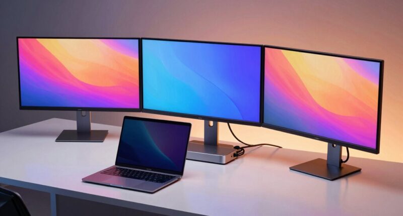 top triple monitor docking stations