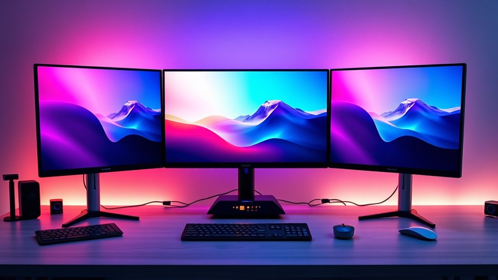 triple monitor docking considerations