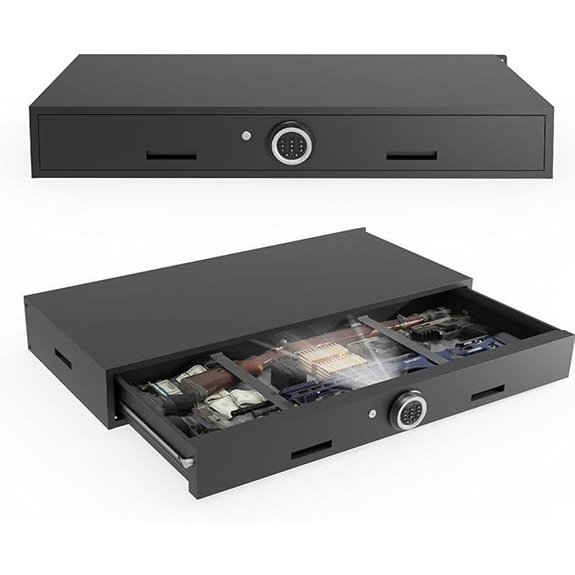 Under Bed Gun Safe with Digital Panel and LED Lights