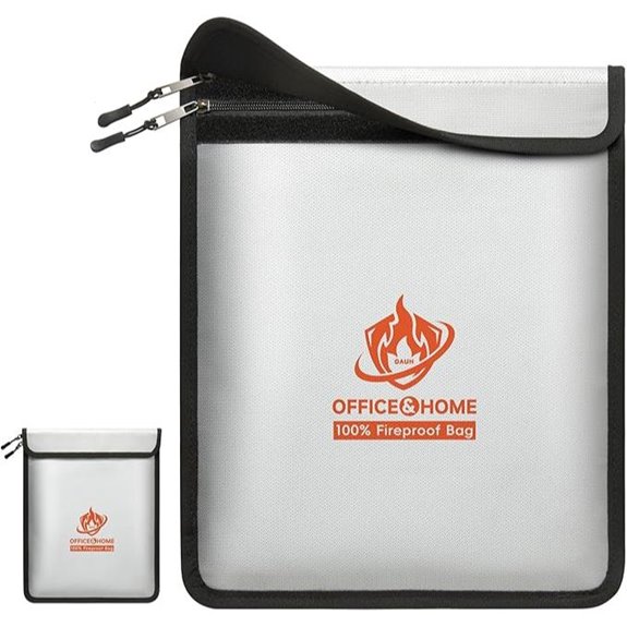 Fireproof Document Bag Waterproof Safe for Valuables